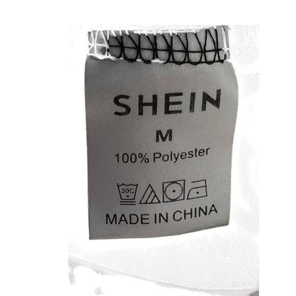 Shein Enjoy Life In The Nature Graphic Tee Black Short Sleeve M Casual Loose Fit - Picture 2 of 8